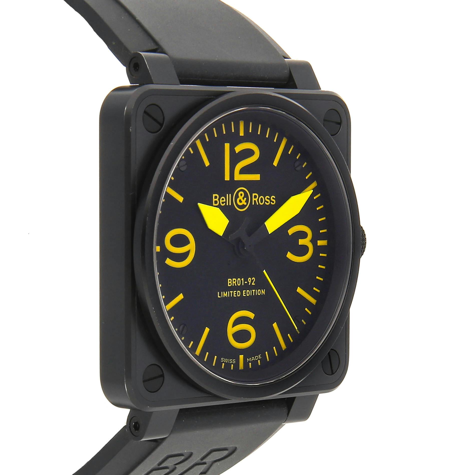 Bell Ross Br 01 Yellow Limited Edition BR01 92 SYLW NO. YLW